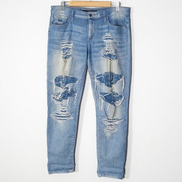 Joe’s Jeans Distressed Light Wash Ripped Skinny Jeans 29 Streetstyle Denim - Picture 1 of 10